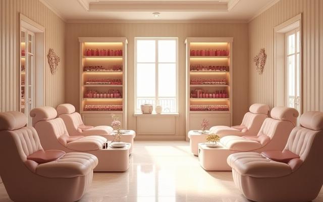Sudut manicure dan pedicure yang selesa