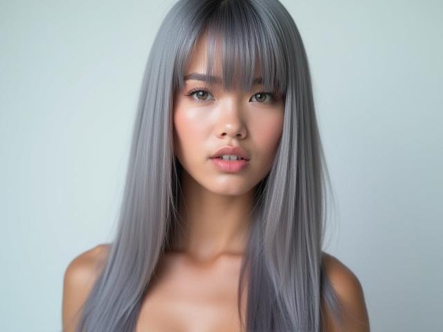 Pewarnaan Ash Grey Moden